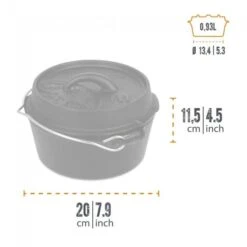 Petromax Dutch Oven FT1-1QT - Sans Pieds -Magasin De Plein Air petromax dutch oven ft1 1qt sans pieds 2