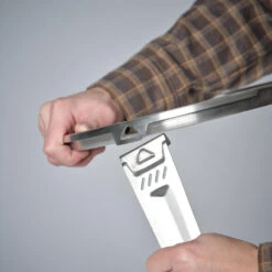 Magasin De Plein Air -Magasin De Plein Air plancha poele cuisson sur feu trepied 30 cm bushcraft acier inoxydable 1