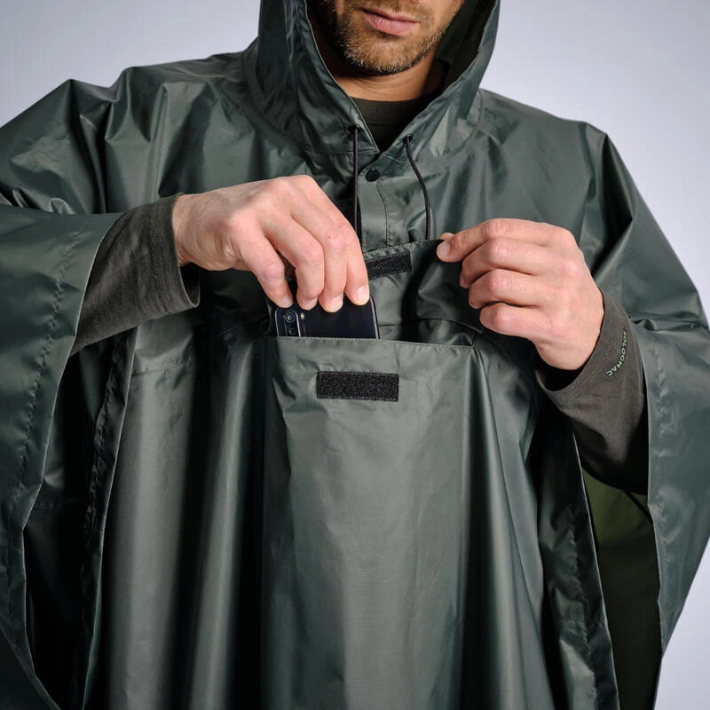 PONCHO LONG IMPERMEABLE 500 VERT 5 PONCHO LONG IMPERMEABLE 500 VERT – Image 5