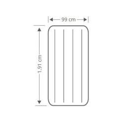 Intex Prestige Downy Jr. Twin Airbed - Lit Gonflable - 191x99x25cm - Avec Accessoires -Magasin De Plein Air prestige downy jr twin airbed lit gonflable 191x99x25cm avec accessoires 3