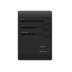 Prise Mondiale Universelle RollingSQUARE Avec 2 USB-C Et 3 USB-A -Magasin De Plein Air prise mondiale universelle rollingsquare avec 2 usb c et 3 usb a 2