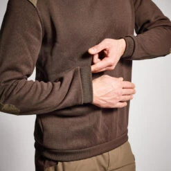 PULL 500 MARRON -Magasin De Plein Air pull 500 marron 3