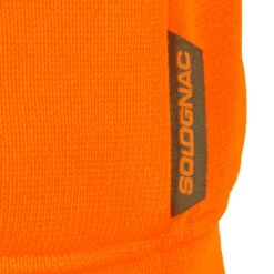 Pull Chasse Renfort Orange Fluo 500 -Magasin De Plein Air pull chasse renfort orange fluo 500 5