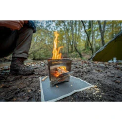 Réchaud à Bois Pliable Bushcraft Bivouac Acier Inoxydable -Magasin De Plein Air rechaud a bois pliable bushcraft bivouac acier inoxydable 8