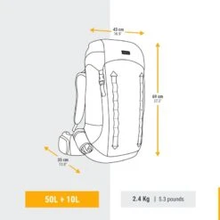 Sac à Dos De Trekking Femme 50+10 L - MT900 SYMBIUM -Magasin De Plein Air sac a dos de trekking femme 5010 l mt900 symbium 2