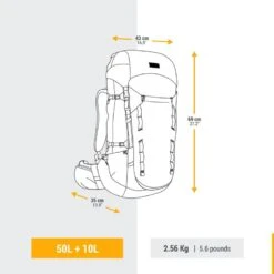 Sac à Dos De Trekking Femme 50+10L - MT900 Symbium -Magasin De Plein Air sac a dos de trekking femme 5010l mt900 symbium 5