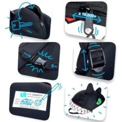 Sac à Dos Pour Enfants | Dragon Noir | Crazy Safety | Testé Et Certifié -Magasin De Plein Air sac a dos pour enfants dragon noir crazy safety teste et certifie 2