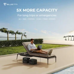 Station Électrique Portable BLUETTI AC60+B80+PV120 Pour Camping -Magasin De Plein Air station electrique portable bluetti ac60b80pv120 pour camping 2