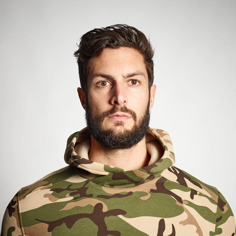 SWEAT A CAPUCHE 500 BICOLORE KAKI CAMOUFLAGE 5 SWEAT A CAPUCHE 500 BICOLORE KAKI CAMOUFLAGE – Image 5