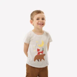 Quechua T-Shirt Enfant MH100 Beige- 2-6 ANS 8 Quechua T-Shirt Enfant MH100 Beige- 2-6 ANS -Magasin De Plein Air t shirt enfant mh100 beige 2 6 ans 2