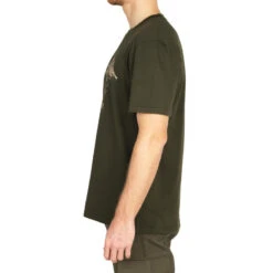 T-shirt Manches Courtes Chasse Coton Homme - 100 Sanglier Vert -Magasin De Plein Air t shirt manches courtes chasse coton homme 100 sanglier vert 2