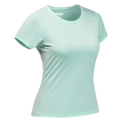 T-shirt Manches Courtes De Randonnée - Columbia Alpine Chil Vert - Femme