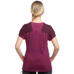 T-shirt Mérinos De Trek Montagne - TREK 500 Violet Femme 10 T-shirt Mérinos De Trek Montagne - TREK 500 Violet Femme -Magasin De Plein Air t shirt merinos de trek montagne trek 500 violet femme 2