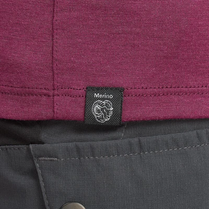 T-shirt Mérinos De Trek Montagne - TREK 500 Violet Femme 5 T-shirt Mérinos De Trek Montagne - TREK 500 Violet Femme – Image 5