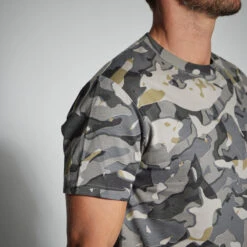 T-SHIRT RESISTANT 100 CAMO WOODLAND GRIS 12 T-SHIRT RESISTANT 100 CAMO WOODLAND GRIS -Magasin De Plein Air t shirt resistant 100 camo woodland gris 4