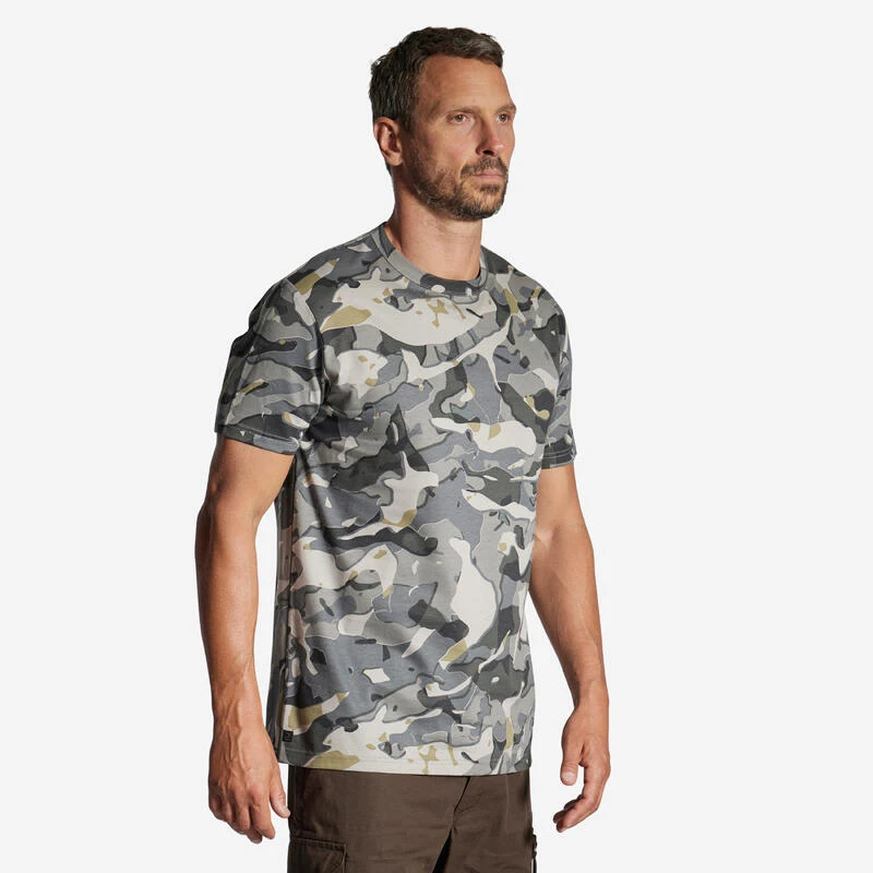 T-SHIRT RESISTANT 100 CAMO WOODLAND GRIS 1 T-SHIRT RESISTANT 100 CAMO WOODLAND GRIS