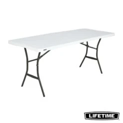 Table Rectangulaire Valise Pliante En Deux (183 X 70 Cm) LIFETIME #80642