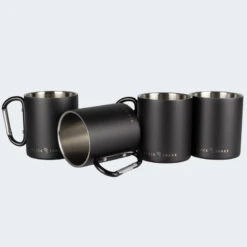 Tasse Thermique De Camping 300 Ml | Mousqueton | Acier Inoxydable | 4 Gobelets -Magasin De Plein Air tasse thermique de camping 300 ml mousqueton acier inoxydable 4 gobelets 2