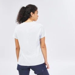 Quechua Tee Shirt Ultra Léger De Randonnée Rapide FH 500 Femme Ice. -Magasin De Plein Air tee shirt ultra leger de randonnee rapide fh 500 femme ice 2