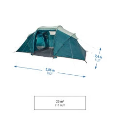 Quechua Tente à Arceaux De Camping - Arpenaz 4.2 - 4 Personnes - 2 Chambres -Magasin De Plein Air tente a arceaux de camping arpenaz 42 4 personnes 2 chambres 3