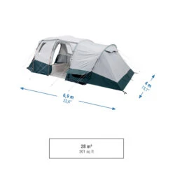 Quechua Tente à Arceaux De Camping - Arpenaz 6.3 F&B - 6 Personnes - 3 Chambres -Magasin De Plein Air tente a arceaux de camping arpenaz 63 f and b 6 personnes 3 chambres 2