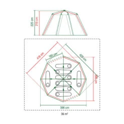 Tente Coleman Octagon 8 (Verte) 11 Tente Coleman Octagon 8 (Verte) -Magasin De Plein Air tente coleman octagon 8 verte 5