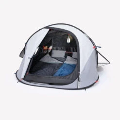 Quechua Tente De Camping - 2 SECONDS - 2 Places - Fresh & Black -Magasin De Plein Air tente de camping 2 seconds 2 places fresh and black 3