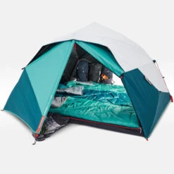 Quechua Tente De Camping - 2 Seconds EASY - 3 Places - Fresh & Black -Magasin De Plein Air tente de camping 2 seconds easy 3 places fresh and black 3
