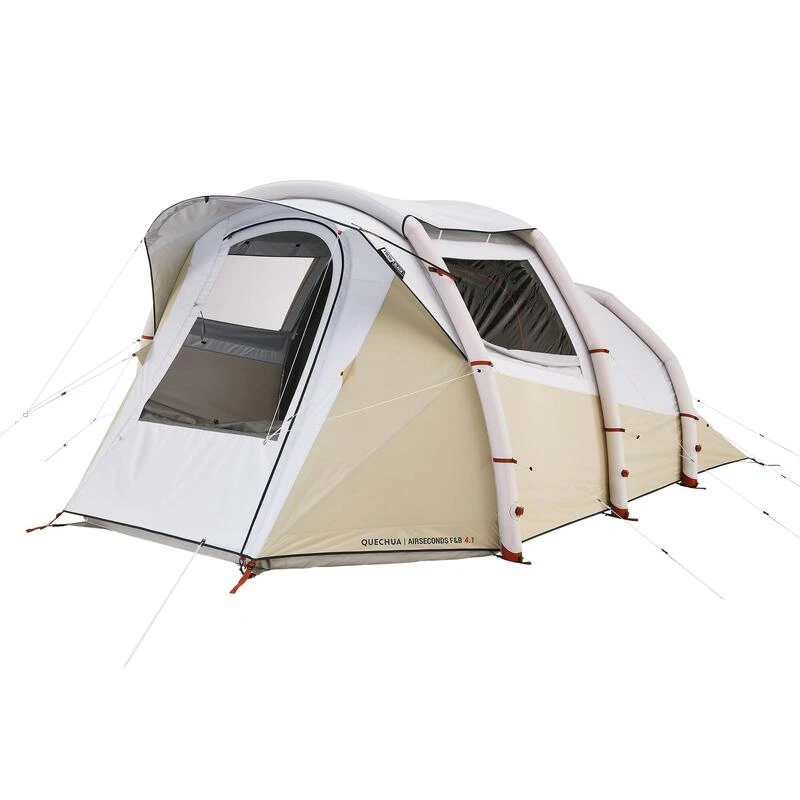 Quechua Tente Gonflable De Camping - Air Seconds 4.1 F&B - 4 Personnes - 1 Chambre 3 Quechua Tente Gonflable De Camping - Air Seconds 4.1 F&B - 4 Personnes - 1 Chambre – Image 3