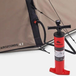 Quechua Tente Gonflable De Camping - AirSeconds 4.2 Polycoton - 4 Personnes - 2 Chambres -Magasin De Plein Air tente gonflable de camping airseconds 42 polycoton 4 personnes 2 chambres 5