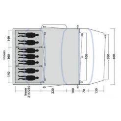 Tente Gonflable Outwell Jacksondale 7PA -Magasin De Plein Air tente gonflable outwell jacksondale 7pa 2