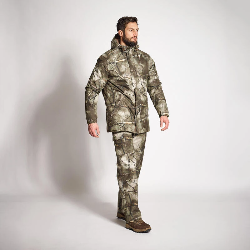 VESTE CHASSE CHAUDE IMPERMÉABLE 100 TREEMETIC 8 VESTE CHASSE CHAUDE IMPERMÉABLE 100 TREEMETIC – Image 8