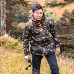 VESTE CHASSE CHAUDE IMPERMEABLE CAMOUFLAGE HALFTONE 100 -Magasin De Plein Air veste chasse chaude impermeable camouflage halftone 100 2