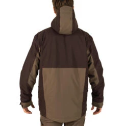 VESTE CHASSE IMPERMEABLE RENFORT MARRON 500 13 VESTE CHASSE IMPERMEABLE RENFORT MARRON 500 -Magasin De Plein Air veste chasse impermeable renfort marron 500 3