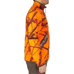 VESTE CHASSE REVERSIBLE SILENCIEUSE CAMOUFLAGE/CAMOUFLAGE FLUO -Magasin De Plein Air veste chasse reversible silencieuse camouflagecamouflage fluo 3