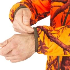 VESTE CHASSE REVERSIBLE SILENCIEUSE CAMOUFLAGE/CAMOUFLAGE FLUO -Magasin De Plein Air veste chasse reversible silencieuse camouflagecamouflage fluo 4