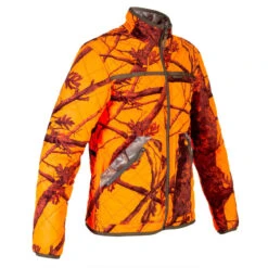 VESTE CHASSE REVERSIBLE SILENCIEUSE CAMOUFLAGE/CAMOUFLAGE FLUO -Magasin De Plein Air veste chasse reversible silencieuse camouflagecamouflage fluo 8