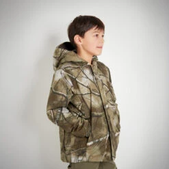VESTE CHAUDE JUNIOR 100 CAMOUFLAGE TREEMETIC