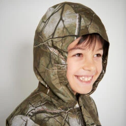VESTE CHAUDE JUNIOR 100 CAMOUFLAGE TREEMETIC -Magasin De Plein Air veste chaude junior 100 camouflage treemetic 4