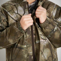 VESTE CHAUDE JUNIOR 100 CAMOUFLAGE TREEMETIC -Magasin De Plein Air veste chaude junior 100 camouflage treemetic 5