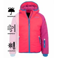 TROLLKIDS Veste De Ski Pour Enfants Hafjell PRO Imperméable Et Coupe-vent Bleu -Magasin De Plein Air veste de ski pour enfants hafjell pro impermeable et coupe vent bleu 2