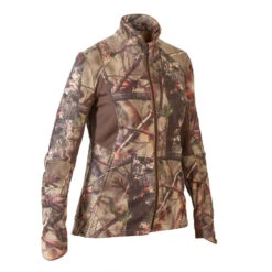 VESTE FEMME CHASSE SILENCIEUSE RESPIRANTE CAMOUFLAGE 500