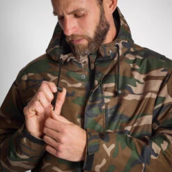 VESTE IMPERMEABLE CHAUDE 100 CAMO WOODLAND -Magasin De Plein Air veste impermeable chaude 100 camo woodland 3