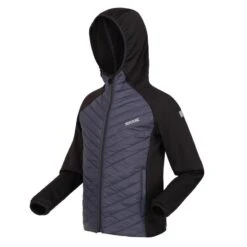 Regatta Veste Matelassée KIELDER HYBRID Enfant (Noir / Gris Phoque) -Magasin De Plein Air veste matelassee kielder hybrid enfant noir gris phoque 2