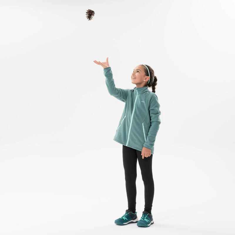 Quechua Veste Polaire De Randonnée - MH150 Vert Foncé - Enfant 7-15 Ans 3 Quechua Veste Polaire De Randonnée - MH150 Vert Foncé - Enfant 7-15 Ans – Image 3