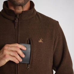 VESTE POLAIRE PRESLY VERNEY CARRON MARRON -Magasin De Plein Air veste polaire presly verney carron marron 4