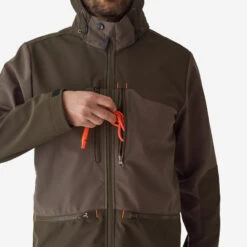 VESTE SOFTSHELL CHASSE MARRON 500 -Magasin De Plein Air veste softshell chasse marron 500 7
