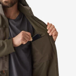 VESTE SOFTSHELL CHASSE MARRON 500 -Magasin De Plein Air veste softshell chasse marron 500 8