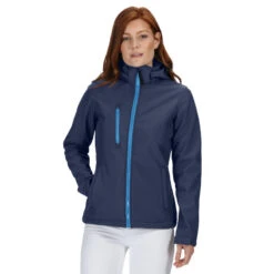 Regatta Veste Softshell VENTURER Femme (Bleu Marine/bleu Clair) -Magasin De Plein Air veste softshell venturer femme bleu marinebleu clair 2