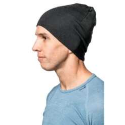 Woolpower Bonnet Merino LITE - Noir -Magasin De Plein Air woolpower bonnet merino lite noir 2